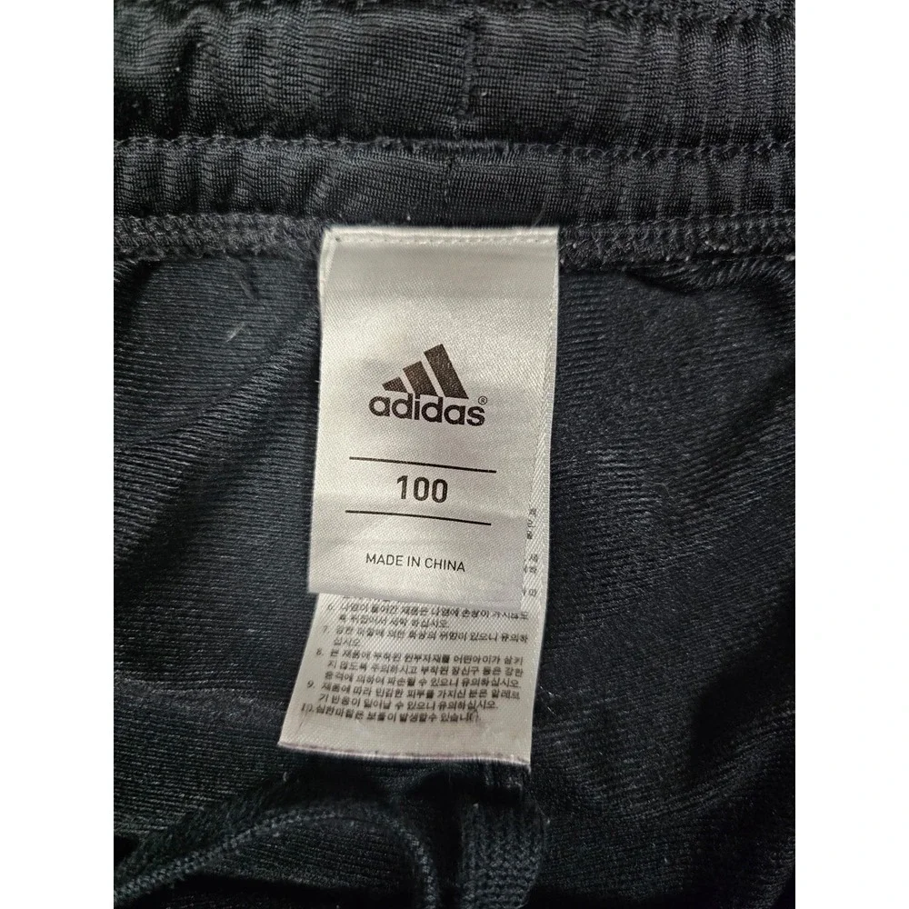 Mens Adidas Athletic Active Pants Size‎ M Black W White 3 Stripe